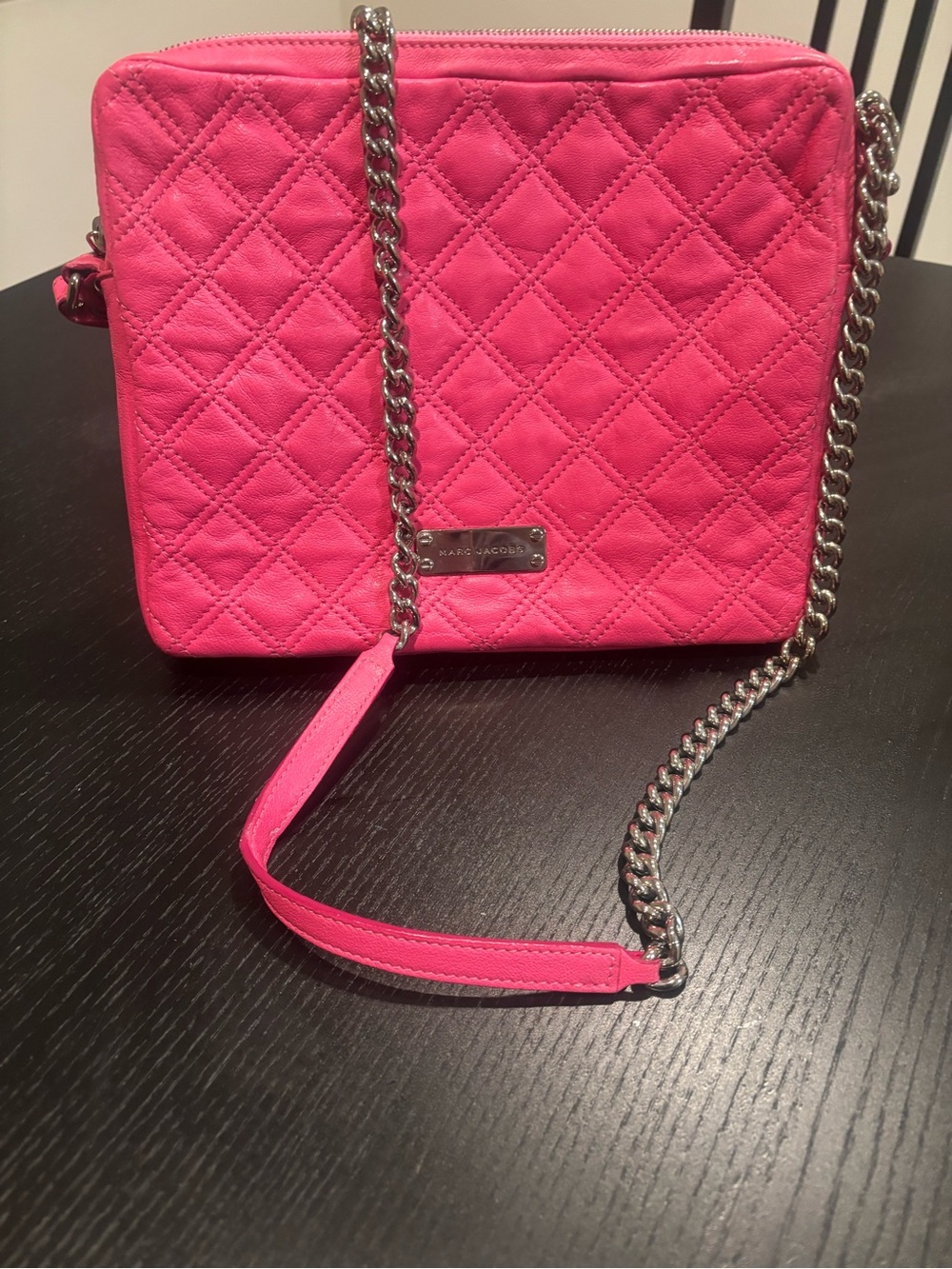 Marc Jacobs Quilted Leather Crossbody Tablet Bag/Handbag